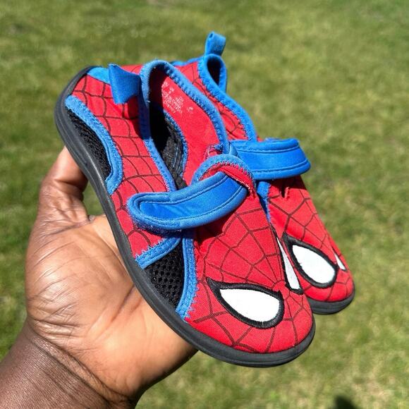 Disney Marvel Spiderman Toddler Boy‎ Swim Shoes Size 10 - Picture 10 of 12